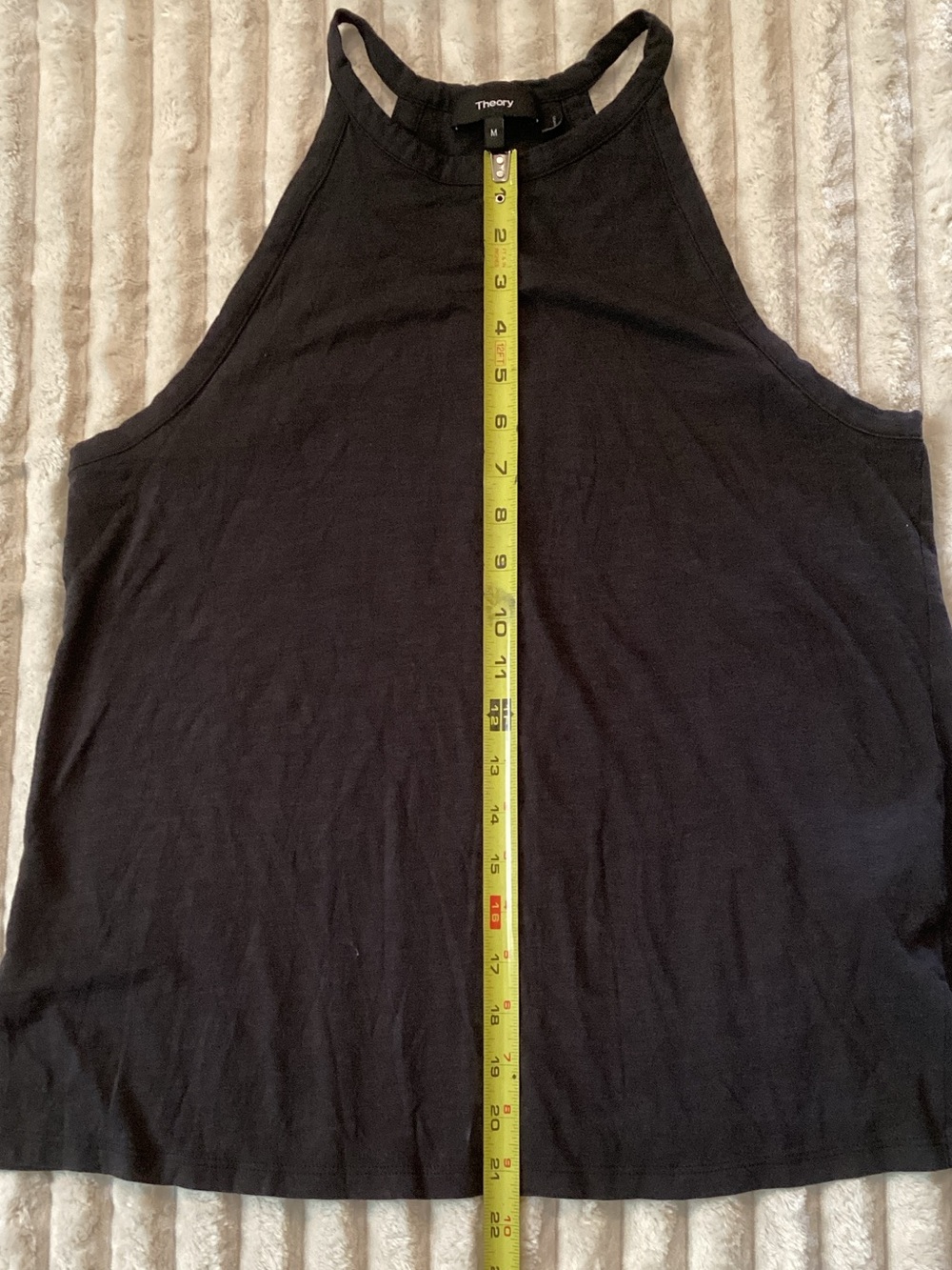 Theory Black Halter Neck Tank Top